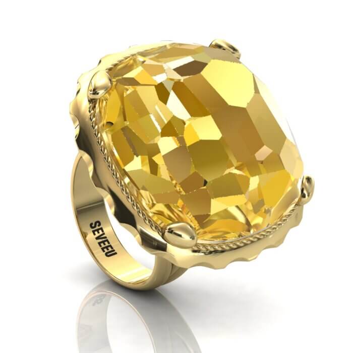Złoty pierścionek w stylu retro (8)