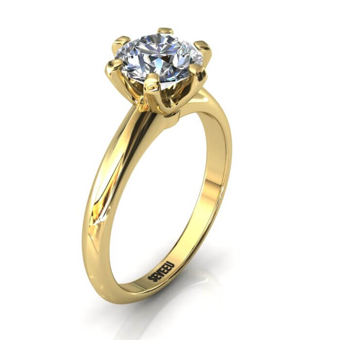 Złoty pierścionek zaręczynowy z brylantem ponad 1 ct od seveeu (19)