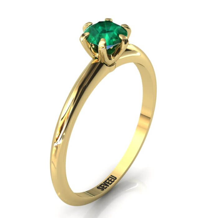 Złoty pierścionek zaręczynowy z brylantem ponad 1 ct od seveeu (26)