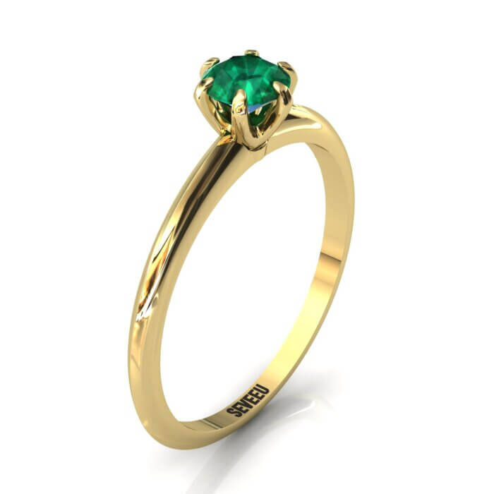Złoty pierścionek zaręczynowy z brylantem ponad 1 ct od seveeu (27)