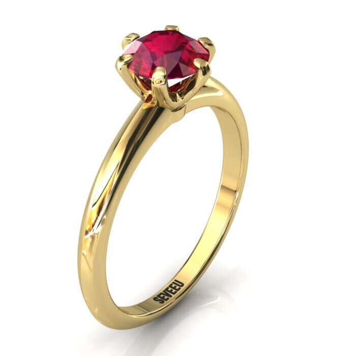 Złoty pierścionek zaręczynowy z brylantem ponad 1 ct od seveeu (48)