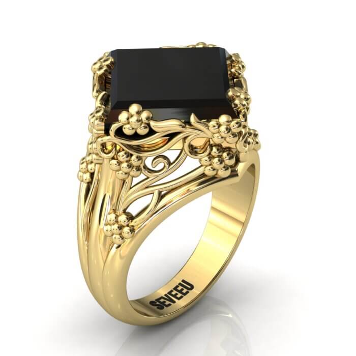 złoty ekskluzywny pierścionek w stylu retro (11)