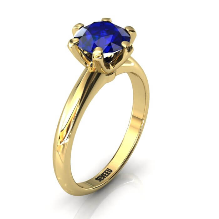 złoty pierścionek zareczynowy od seveeu z brylantem 1,6 ct (1)